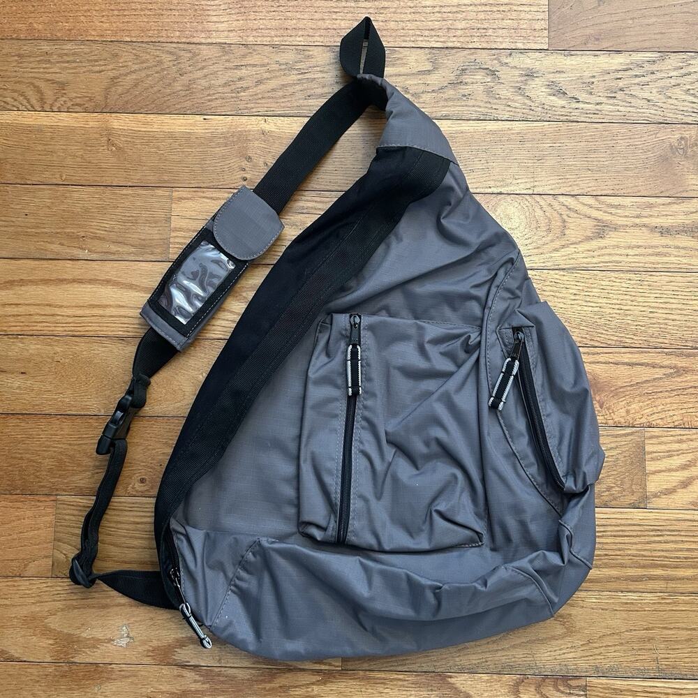 Vintage 2002 Gap Sling Shoulder Ripstop Cargo Utility Y2K Backpack Bag